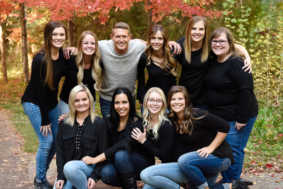 Dr. Brown Orthodontics - Team photo outdoors